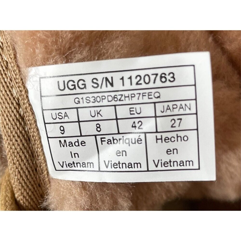 NEW UGG Neumel Cozy Sheepskin Ankle Chukka Boots Chestnut Brown Mens Size 9 - Picture 6 of 7